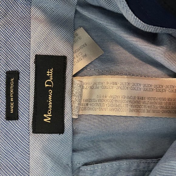 Massimo Dutti Navy Dress Pants Size 30 - Picture 2 of 4